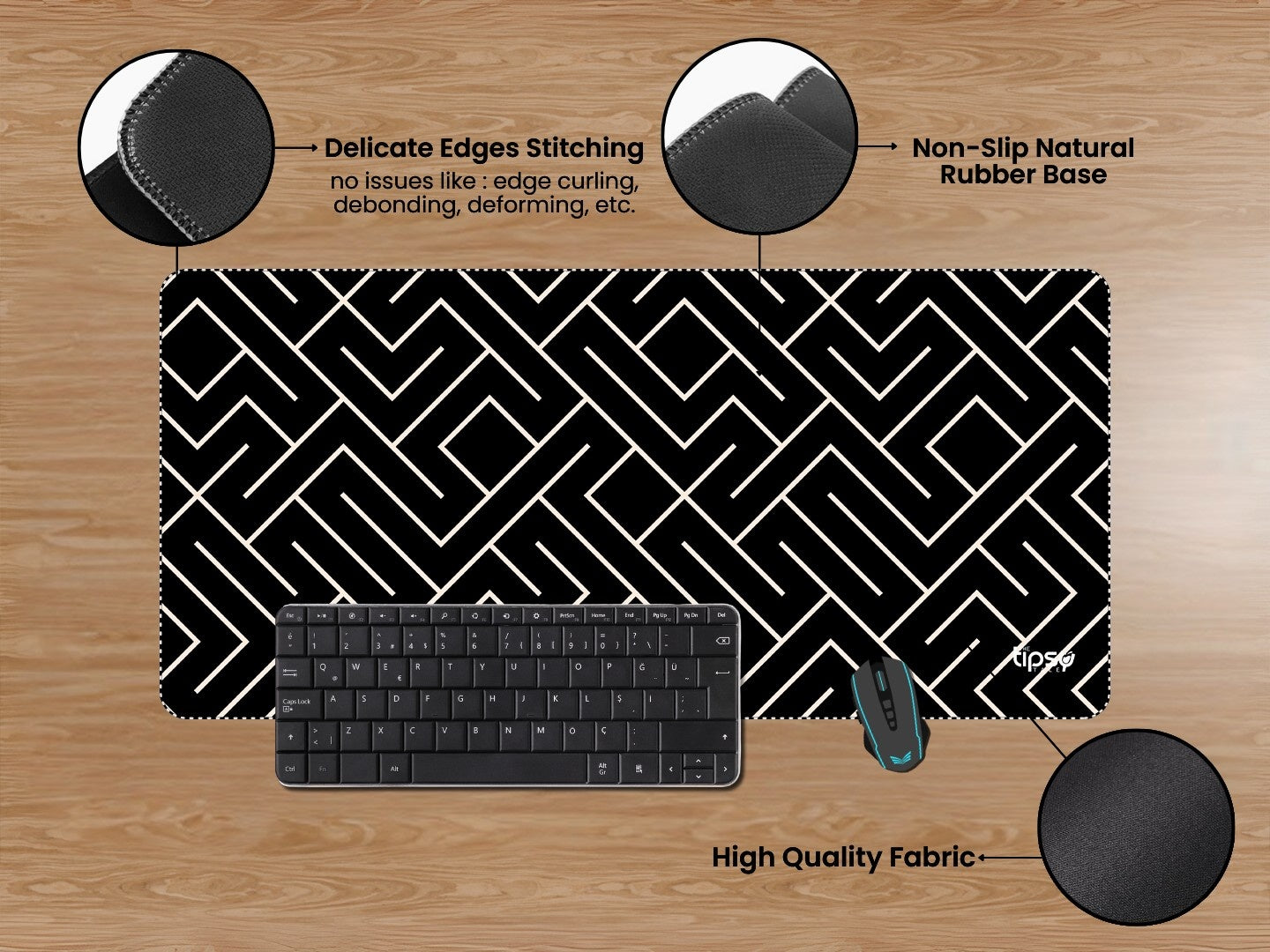 "MAZE PATTERN" Gaming Mousepad Elevate Your Gaming Experience