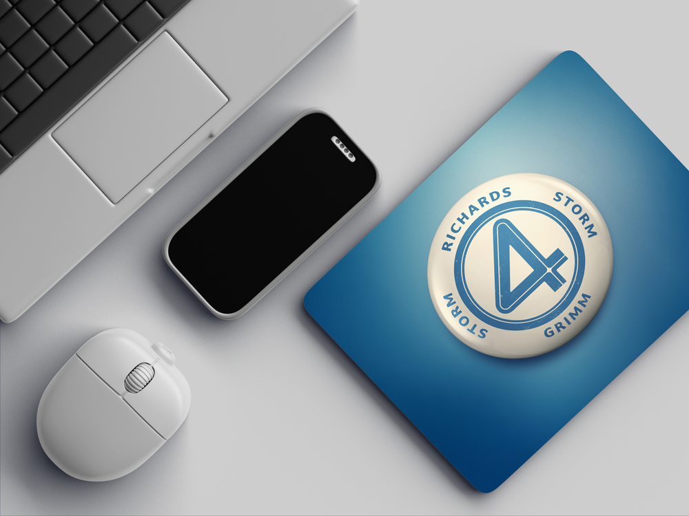 "FANTASTIC FOUR" Mousepad Enhance Your Workspace with Style