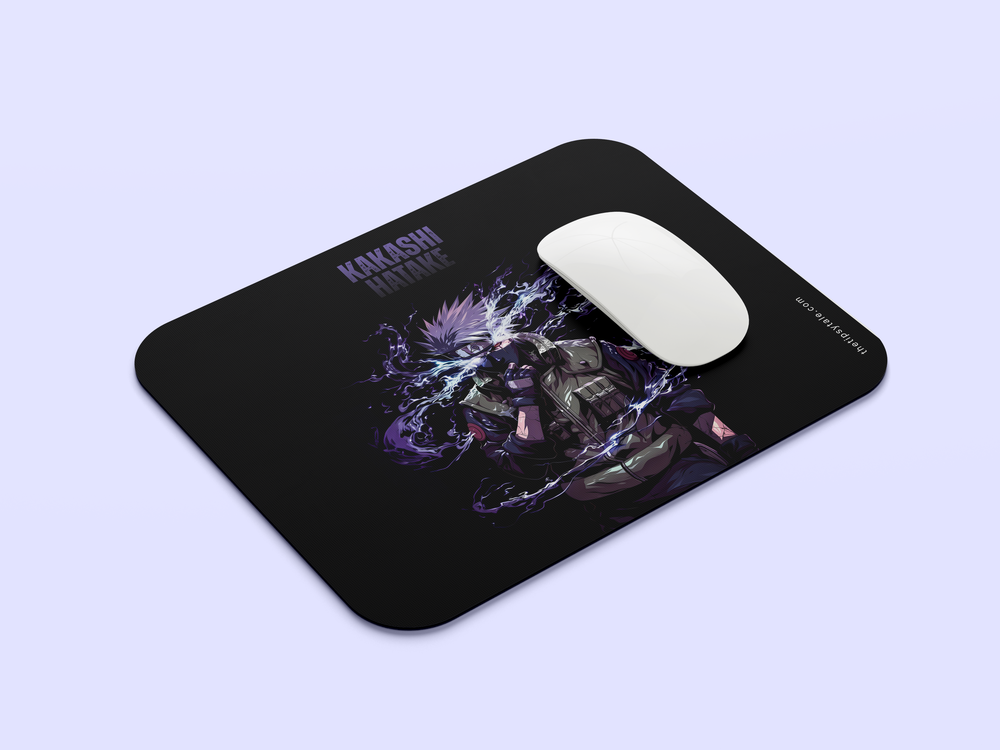 "KAKASHI HATAKE NEON" Mousepad Enhance Your Workspace with Style