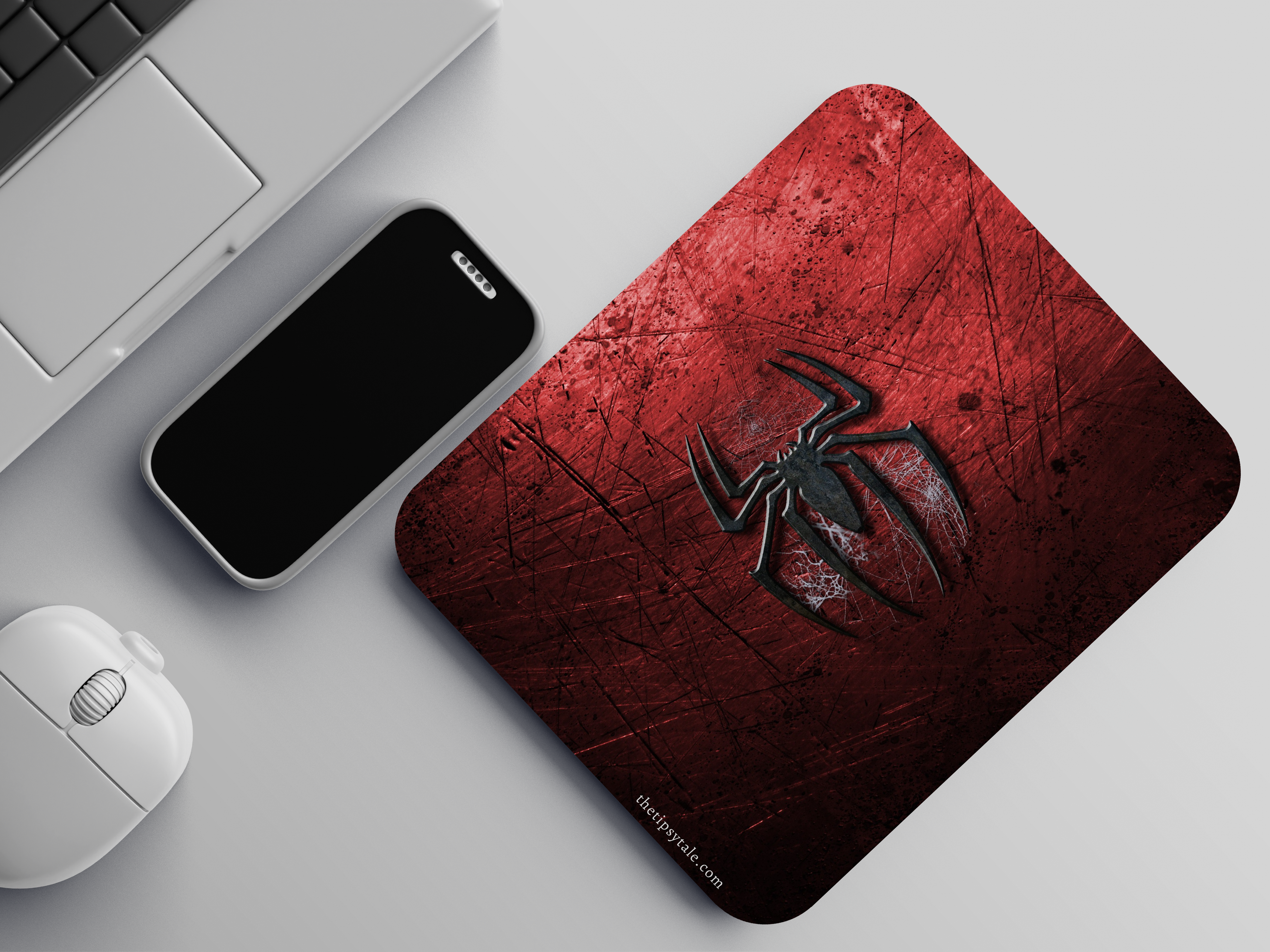 "SPIDER IN THE WEB" Mousepad Enhance Your Workspace with Style