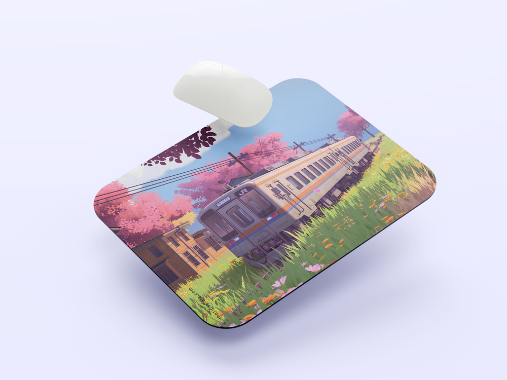 "TRAIN SAKURA" Mousepad Enhance Your Workspace with Style