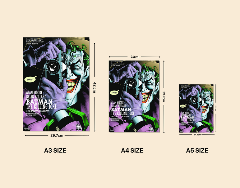 "JOKER COMIC EDITION" -Shiny & Sturdy Metallic Poster Art That Pops & Sticks