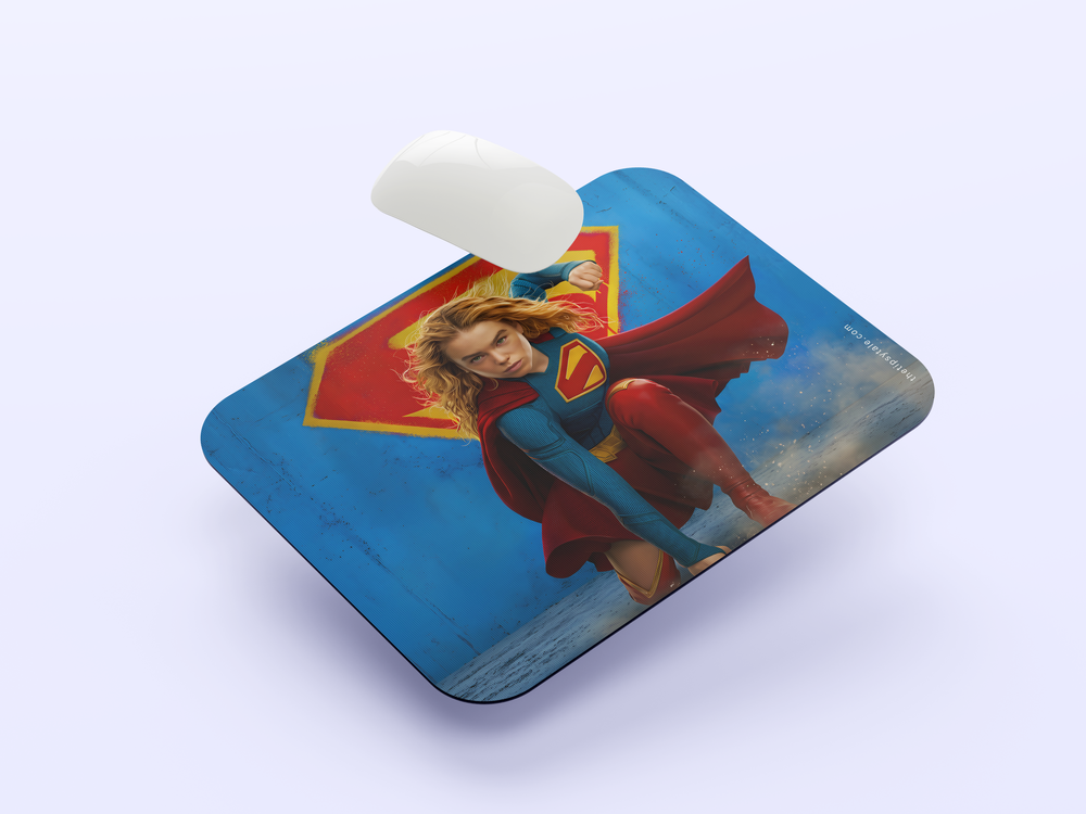 "SUPERGIRL" Mousepad Enhance Your Workspace with Style