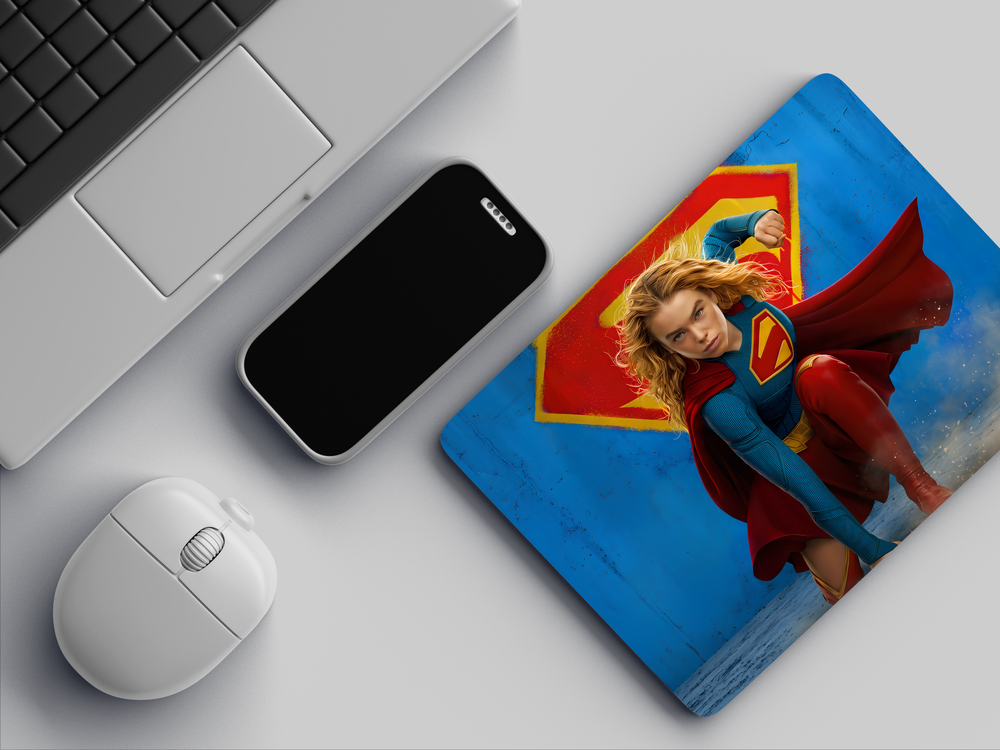 "SUPERGIRL" Mousepad Enhance Your Workspace with Style