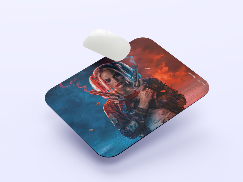 "HARLEY QUIEN WAS ALWAYS THE SMARTEST IN THE ROOM" Mousepad Enhance Your Workspace with Style
