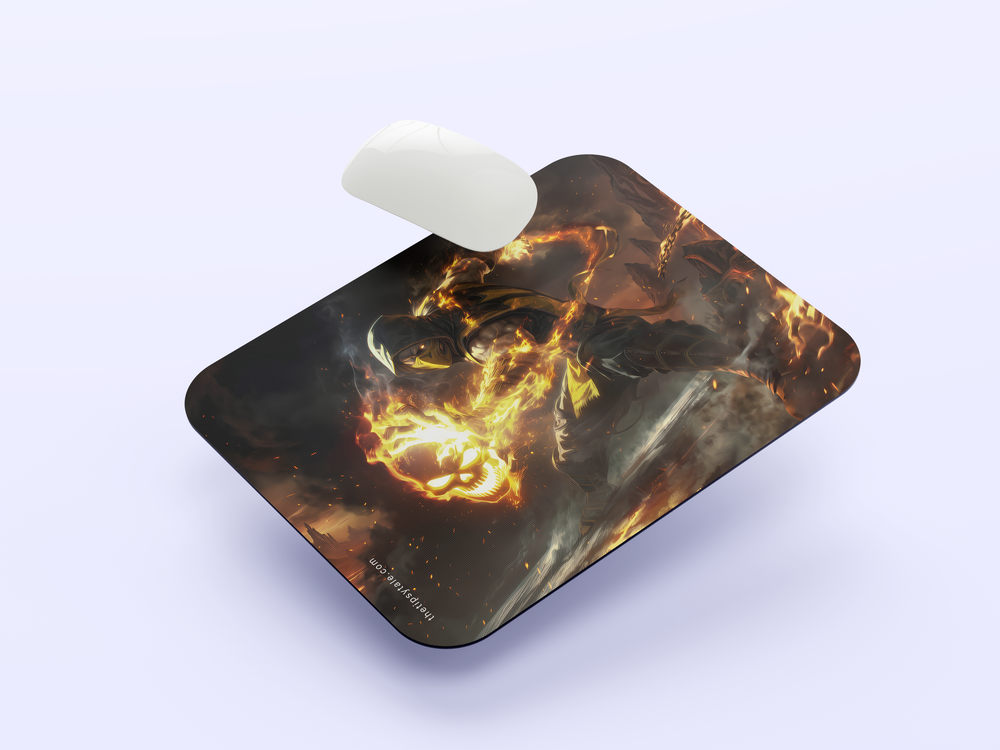 "THE HELLFIRE NINJA SCORPION" Mousepad Enhance Your Workspace with Style