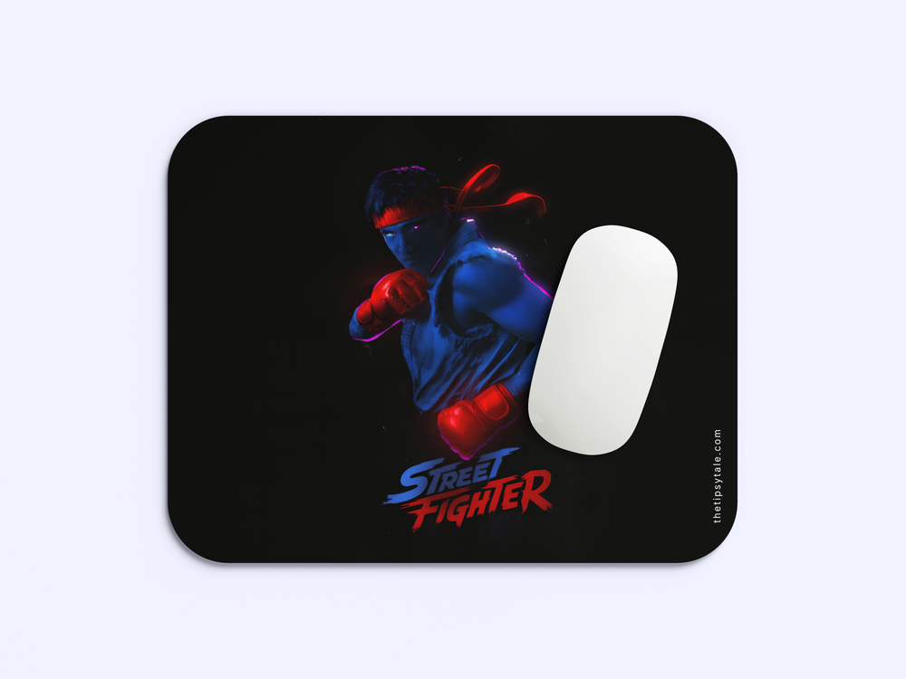 "RYU IN STREET FIGHTER" Mousepad Enhance Your Workspace with Style