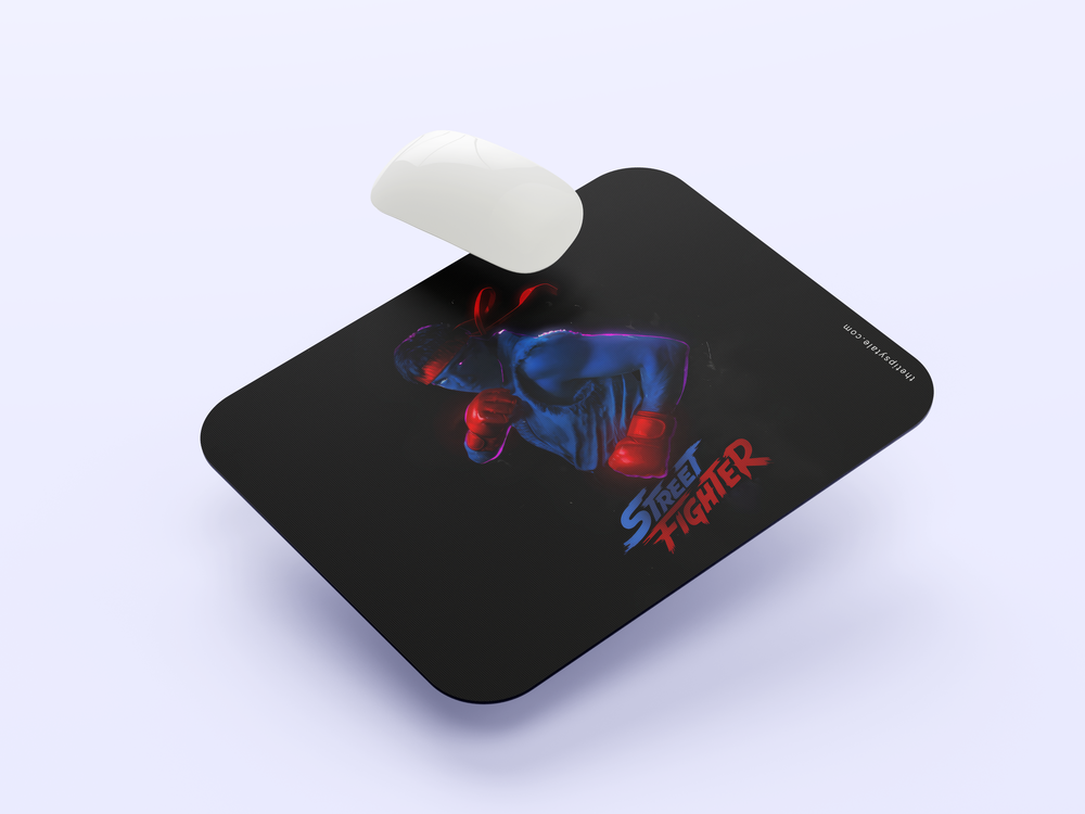 "RYU IN STREET FIGHTER" Mousepad Enhance Your Workspace with Style
