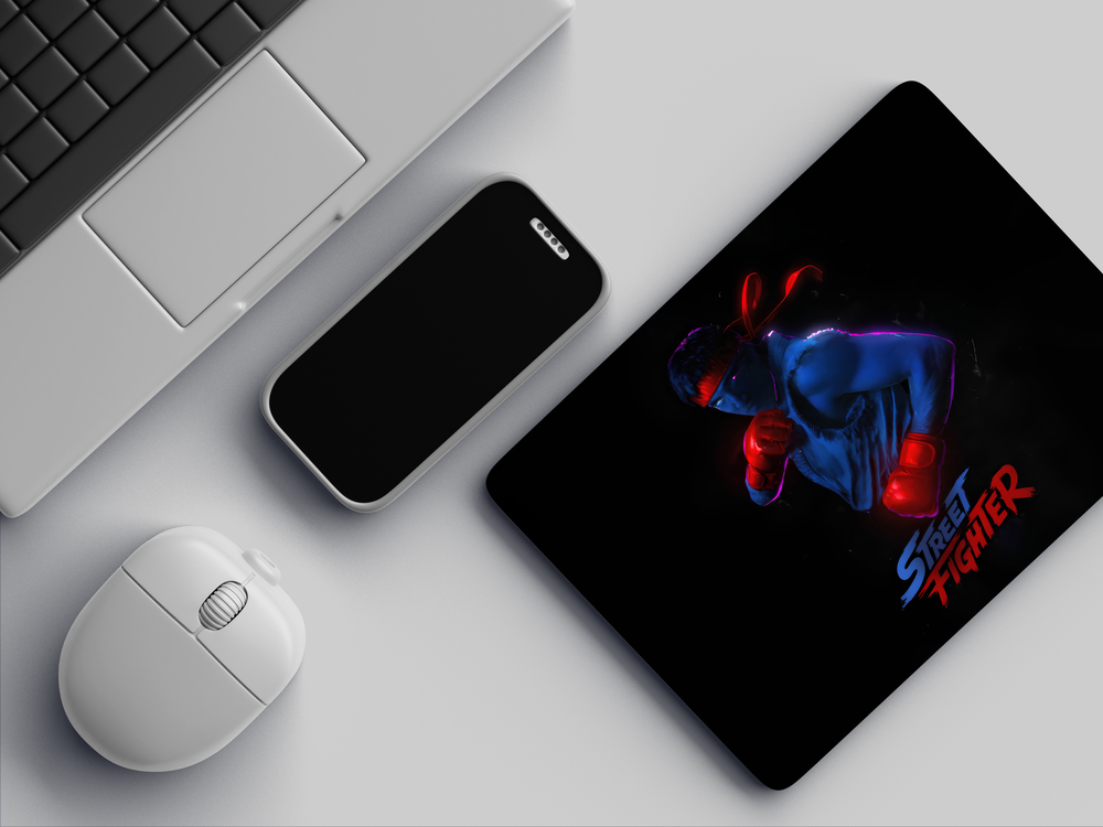 "RYU IN STREET FIGHTER" Mousepad Enhance Your Workspace with Style