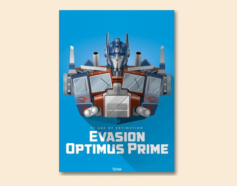 "EVASION PRIME" -Shiny & Sturdy Metallic Poster Art That Pops & Sticks