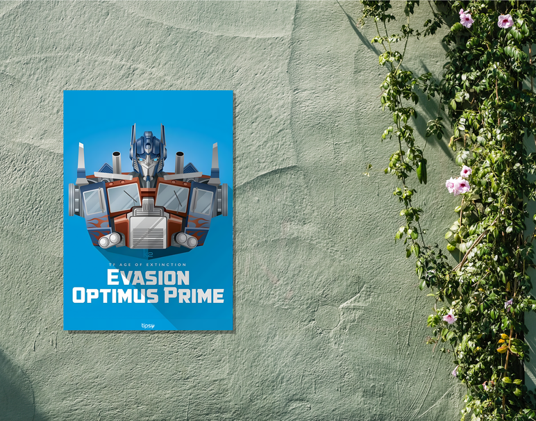 "EVASION PRIME" -Shiny & Sturdy Metallic Poster Art That Pops & Sticks
