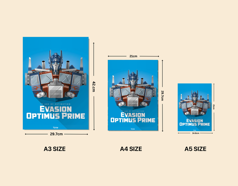 "EVASION PRIME" -Shiny & Sturdy Metallic Poster Art That Pops & Sticks