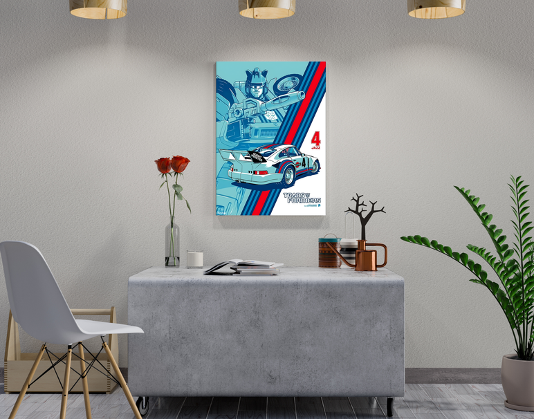 "TRANSFORMERS 4 JASS" -Shiny & Sturdy Metallic Poster Art That Pops & Sticks