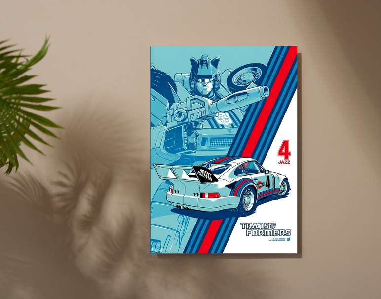 "TRANSFORMERS 4 JASS" -Shiny & Sturdy Metallic Poster Art That Pops & Sticks