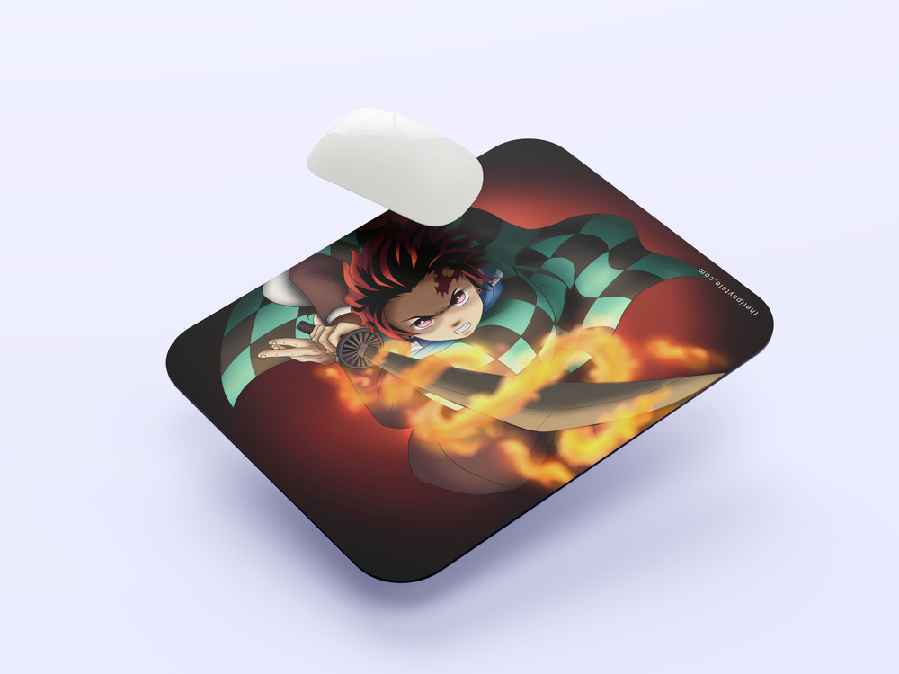 "TANJIRO KAMADO KIMETSU NO YAIBA" Mousepad Enhance Your Workspace with Style