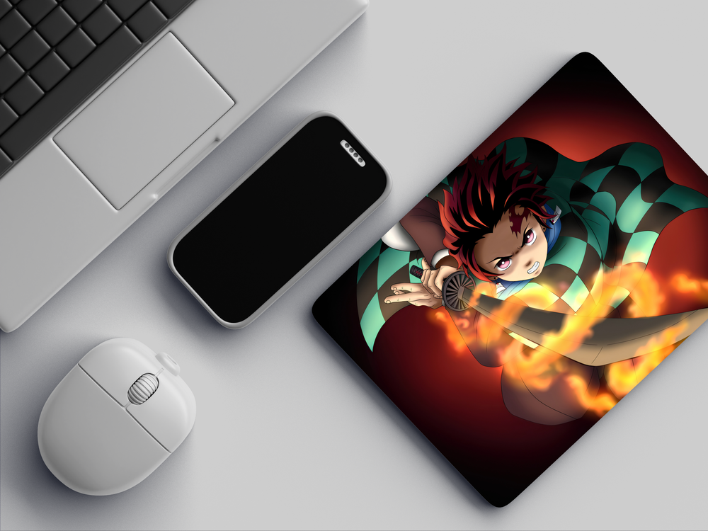 "TANJIRO KAMADO KIMETSU NO YAIBA" Mousepad Enhance Your Workspace with Style