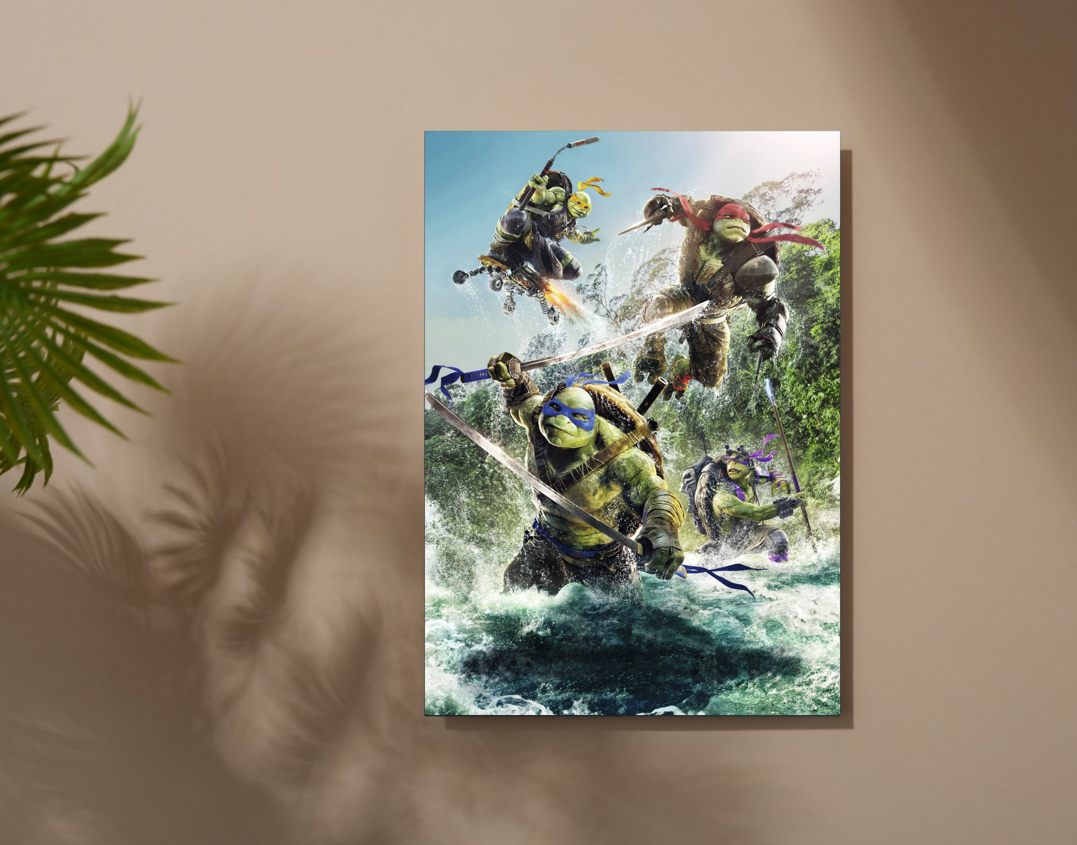 "TEENAGE MUTANT NINJA TURTLES: MOVIE"- Shiny & Sturdy Metallic Poster  Art That Pops & Sticks (Literally!)
