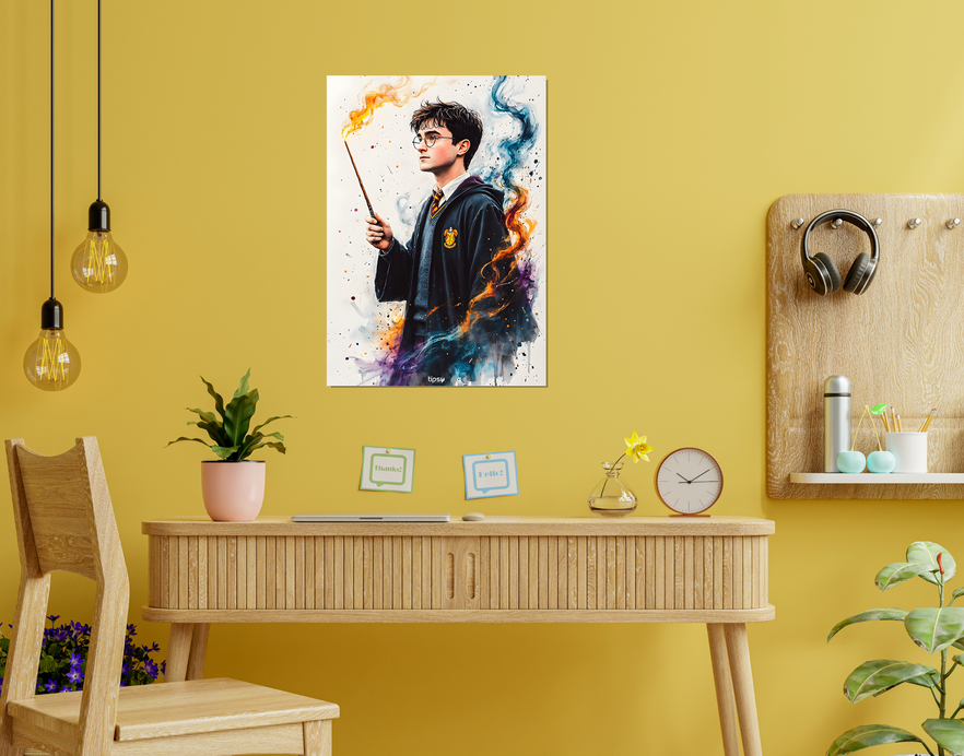 "HARRY POTTER PORTRAIT " -Shiny & Sturdy Metallic Poster Art That Pops & Sticks