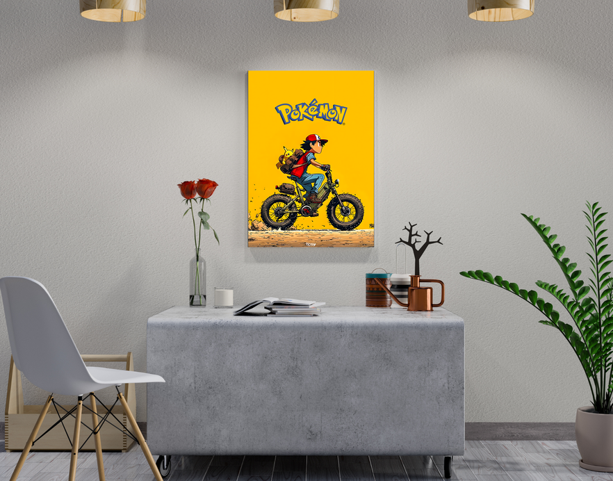 "POKEMAN " -Shiny & Sturdy Metallic Poster Art That Pops & Sticks