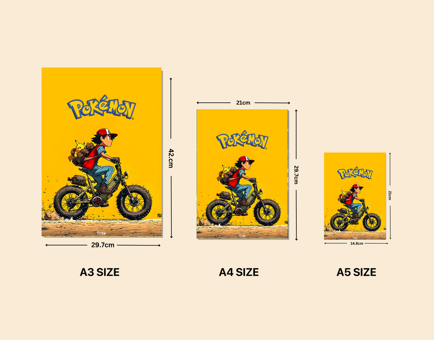 "POKEMAN " -Shiny & Sturdy Metallic Poster Art That Pops & Sticks