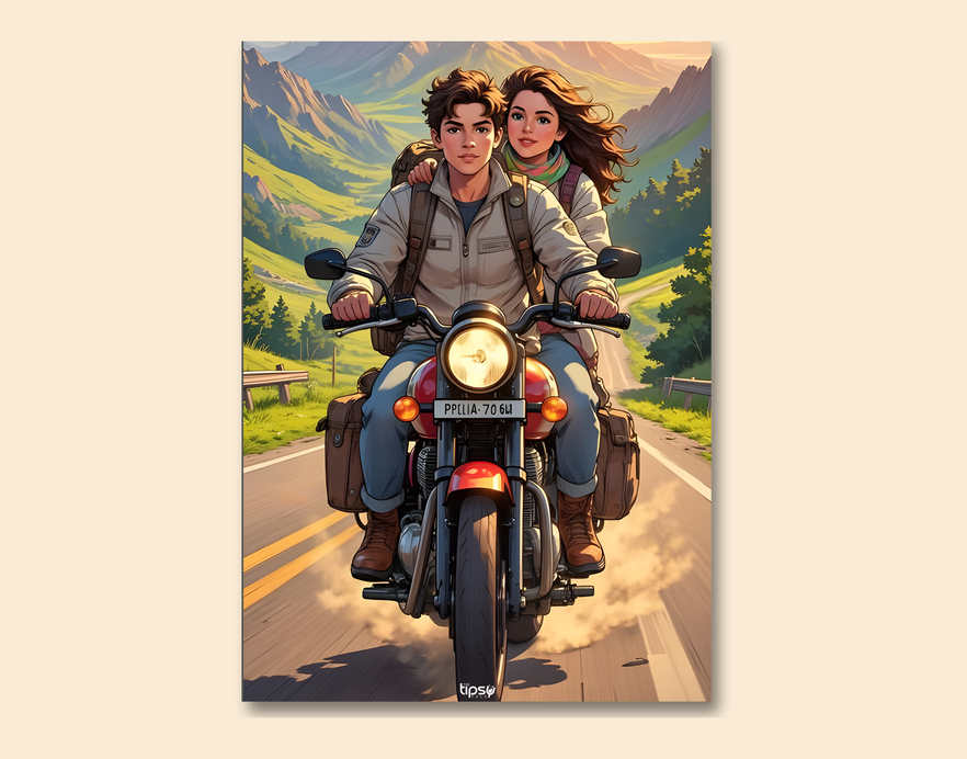 "ADVENTURE ROUTE " -Shiny & Sturdy Metallic Poster Art That Pops & Sticks