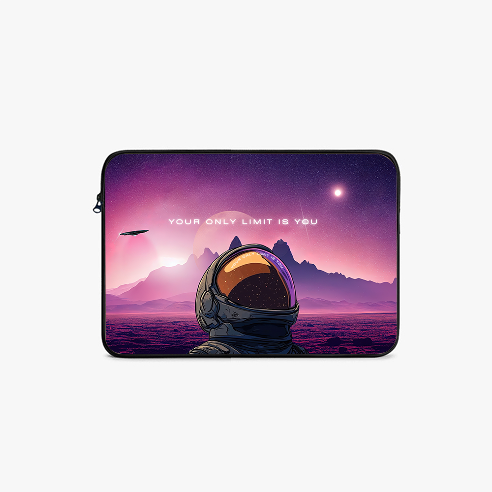 "YOUR ONLY LIMIT IS YOU" Laptop Sleeves:Bold Modern Design for Every Size