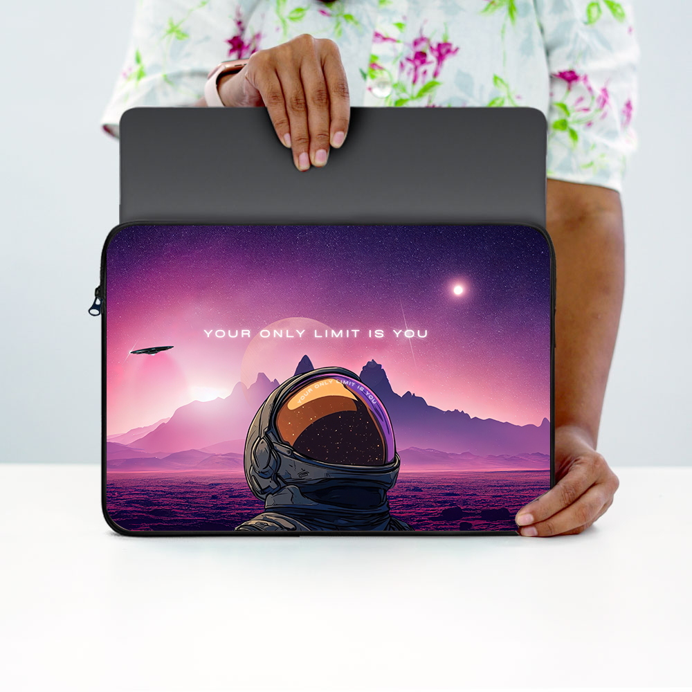 "YOUR ONLY LIMIT IS YOU" Laptop Sleeves:Bold Modern Design for Every Size
