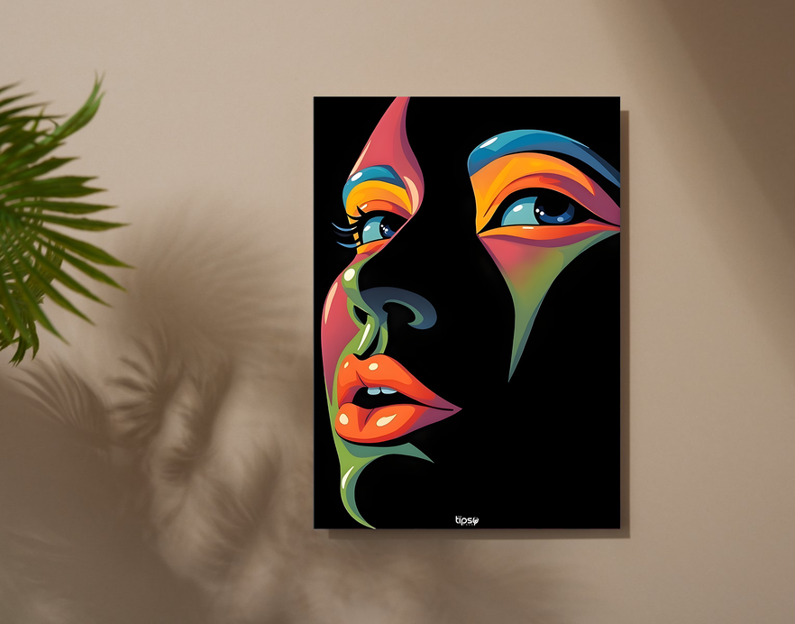 "VIBRANT POP ART" -Shiny & Sturdy Metallic Poster Art That Pops & Sticks