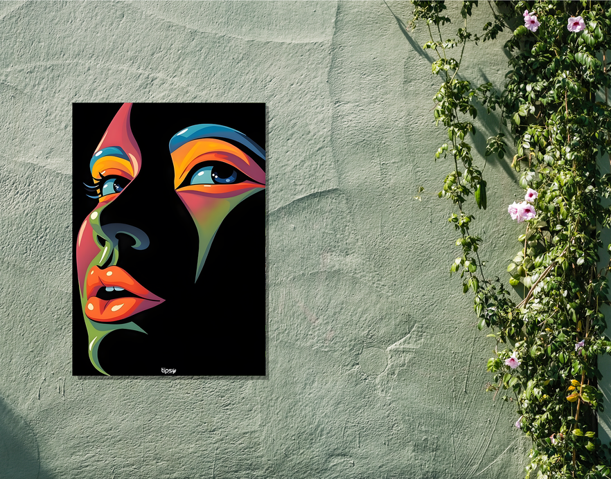 "VIBRANT POP ART" -Shiny & Sturdy Metallic Poster Art That Pops & Sticks