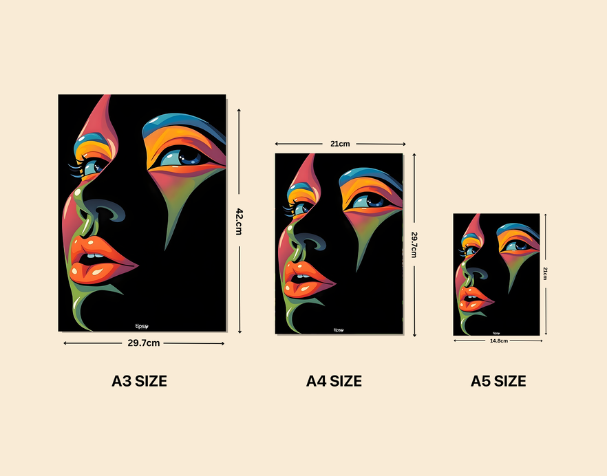 "VIBRANT POP ART" -Shiny & Sturdy Metallic Poster Art That Pops & Sticks
