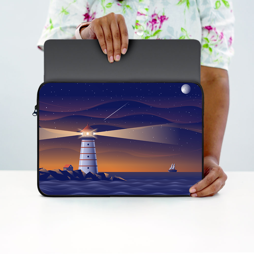 "Light House" Laptop Sleeves:Bold Modern Design for Every Size