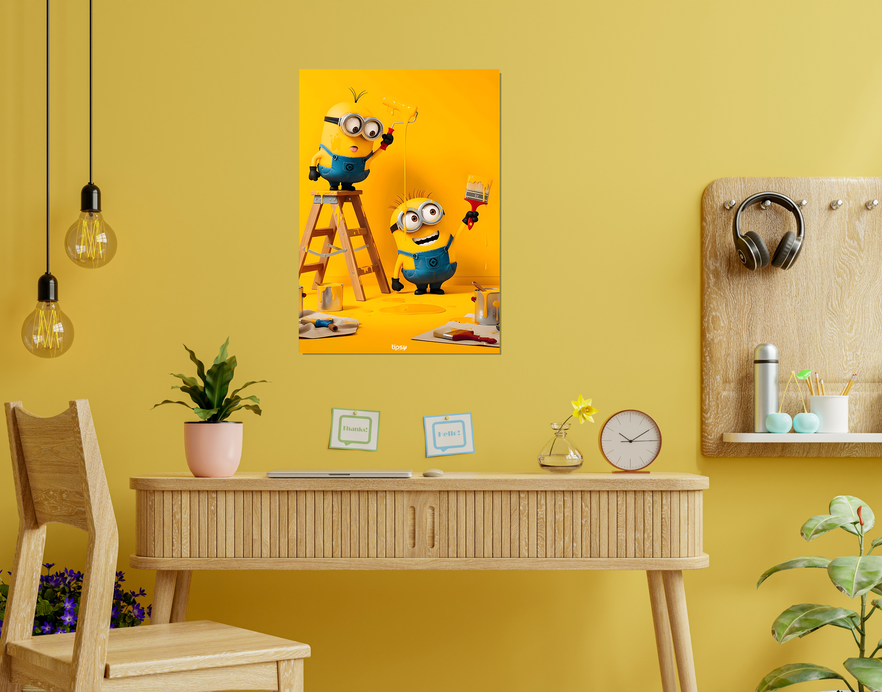 "MINION PAINTER'S" -Shiny & Sturdy Metallic Poster Art That Pops & Sticks