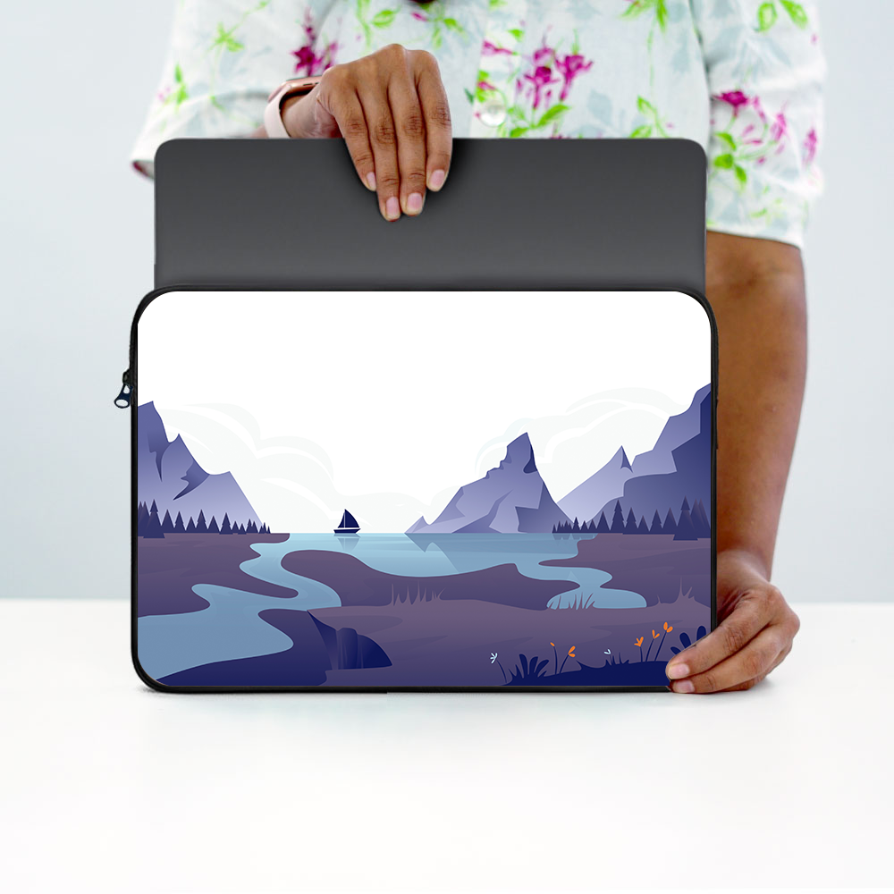 "In-between the Mountains" Laptop Sleeves:Bold Modern Design for Every Size