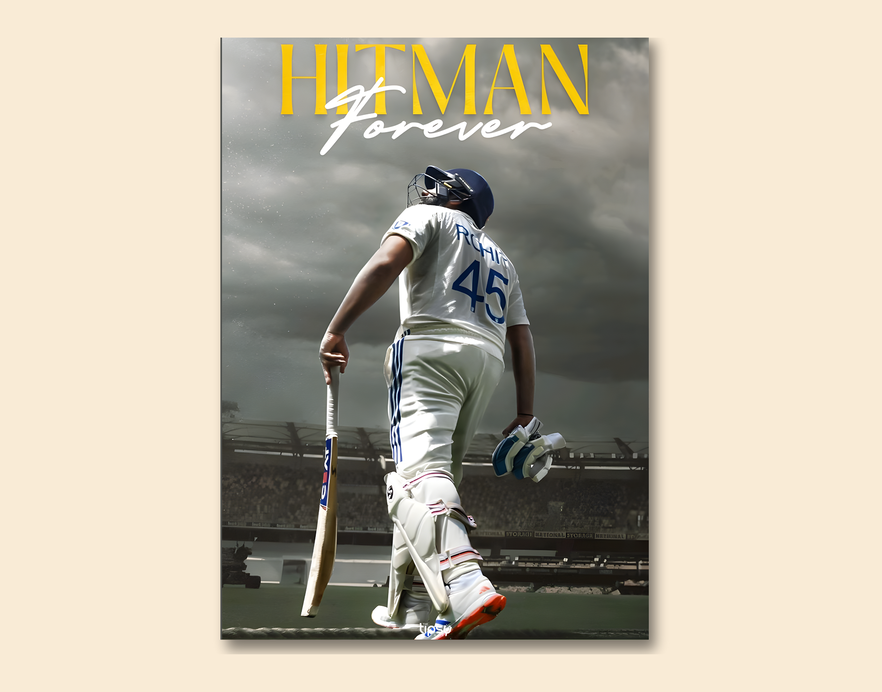 "HITMAN FOREVER" -Shiny & Sturdy Metallic Poster Art That Pops & Sticks