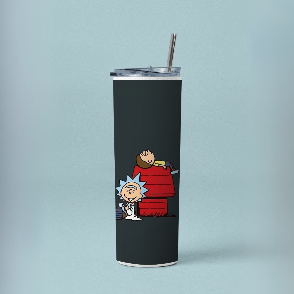 "Rick and Morty Animation" Tumbler with Metal Straw