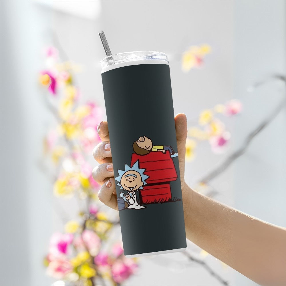 "Rick and Morty Animation" Tumbler with Metal Straw