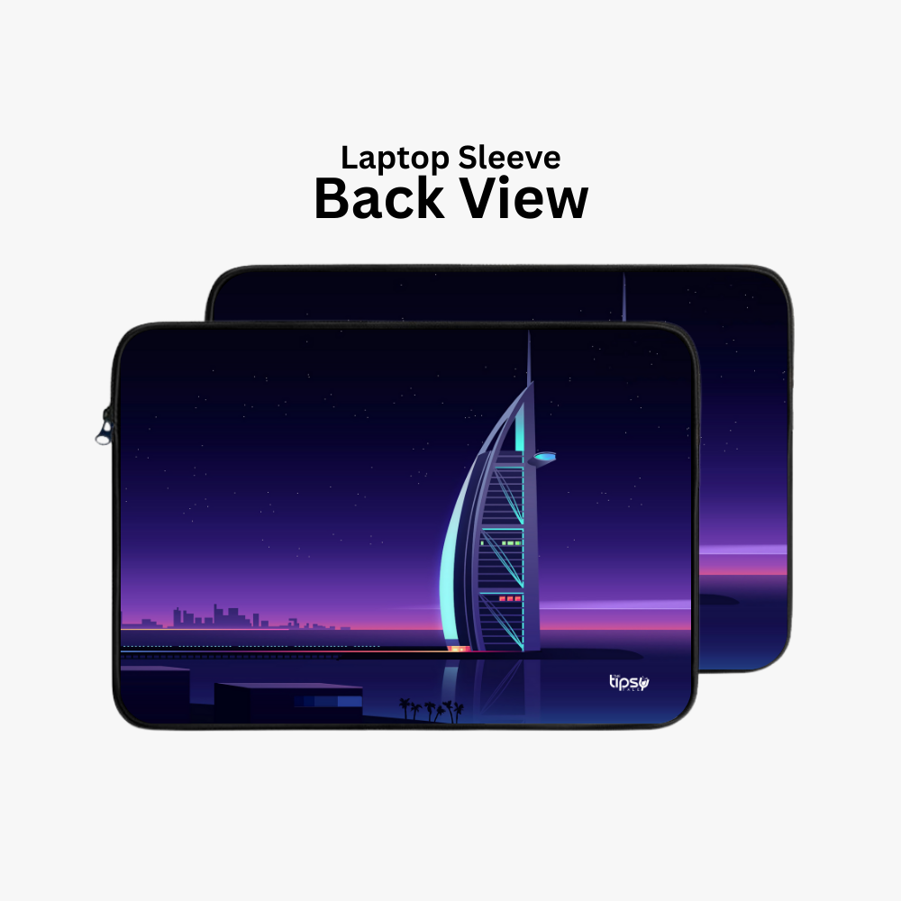 "Burj Al Arab- Radiant View" Laptop Sleeves:Bold Modern Design for Every Size