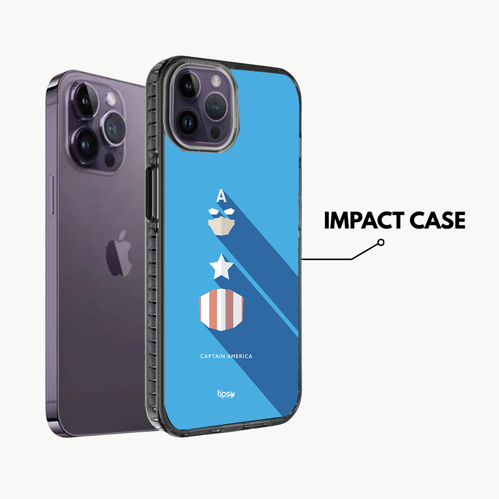 "CAPTAIN AMERICA - MARVEL" -Mobile Covers Shock Resistant, Slim & Stylish Cases