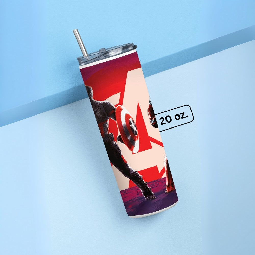 "Avengers: Endgame Captain America" Tumbler with Metal Straw