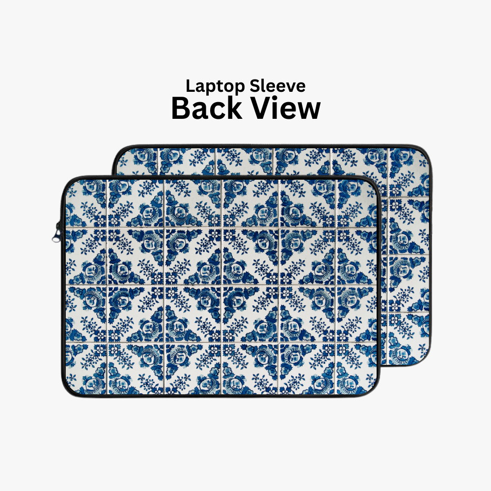 "Blue Rajasthani Print" Laptop Sleeves:Bold Modern Design for Every Size
