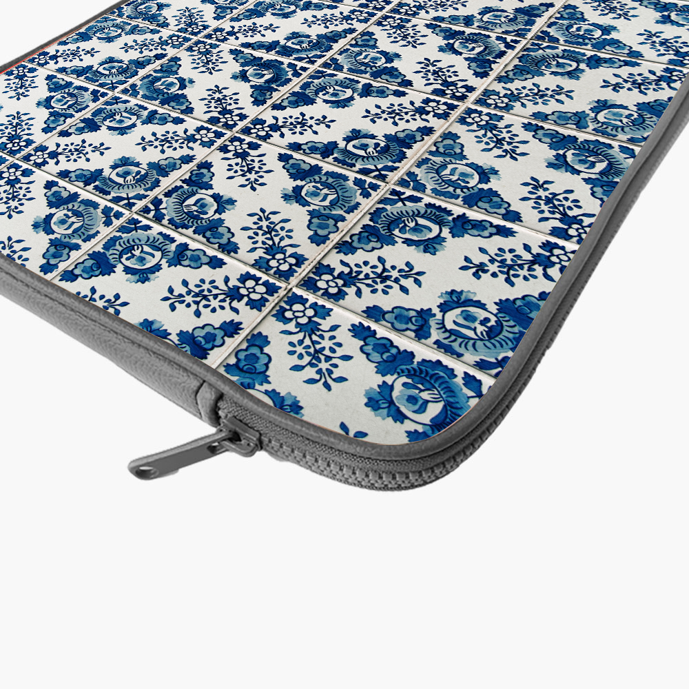 "Blue Rajasthani Print" Laptop Sleeves:Bold Modern Design for Every Size
