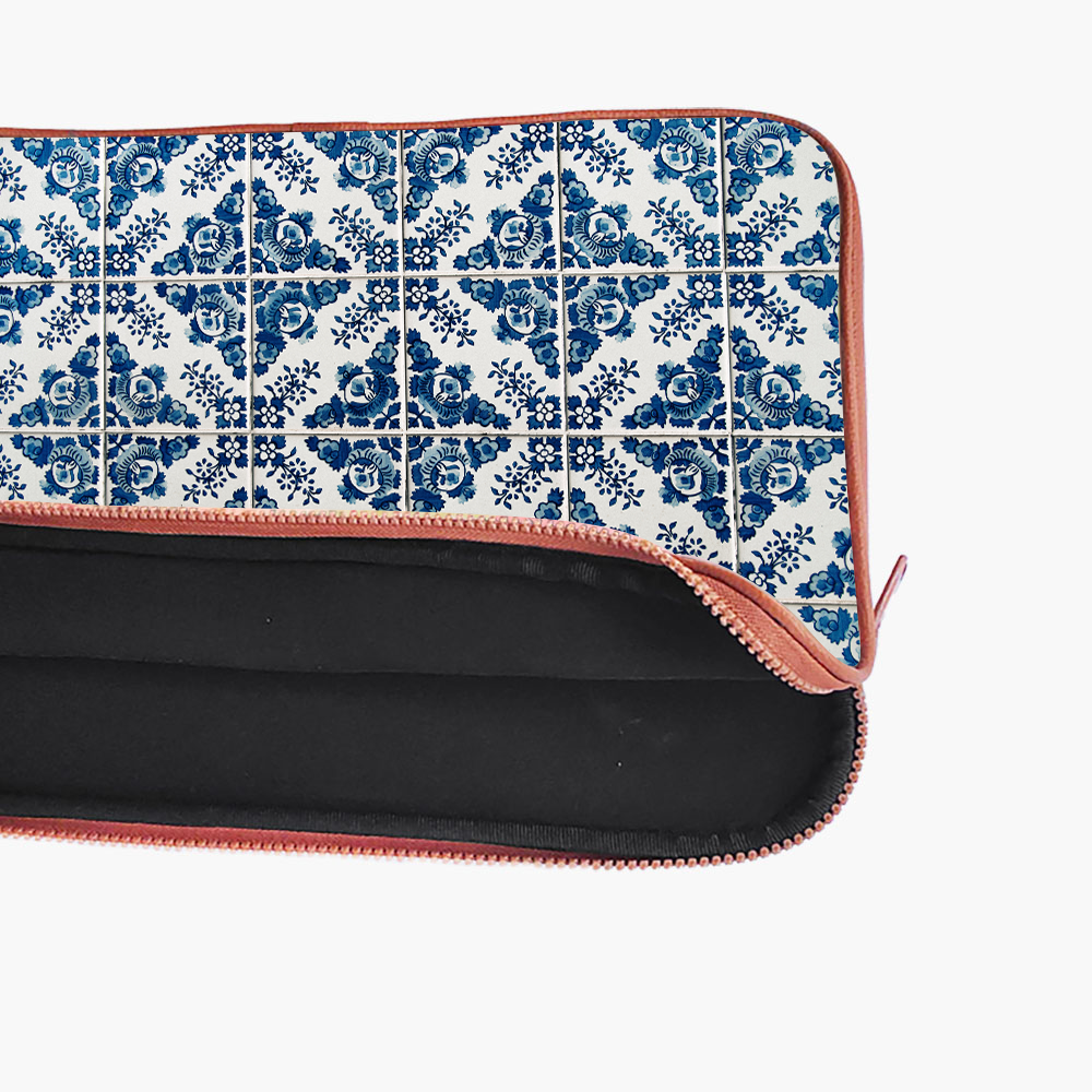 "Blue Rajasthani Print" Laptop Sleeves:Bold Modern Design for Every Size
