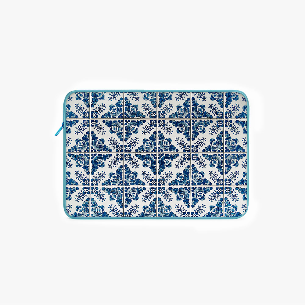 "Blue Rajasthani Print" Laptop Sleeves:Bold Modern Design for Every Size