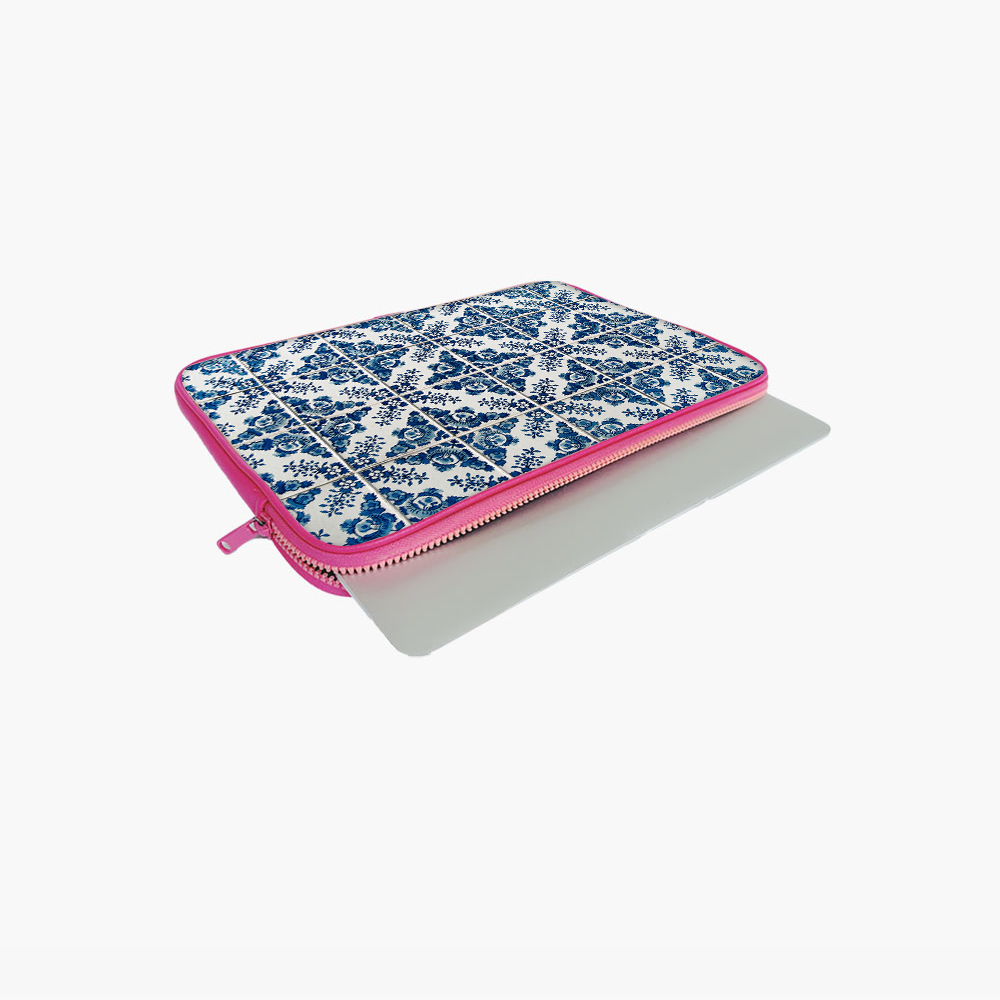 "Blue Rajasthani Print" Laptop Sleeves:Bold Modern Design for Every Size
