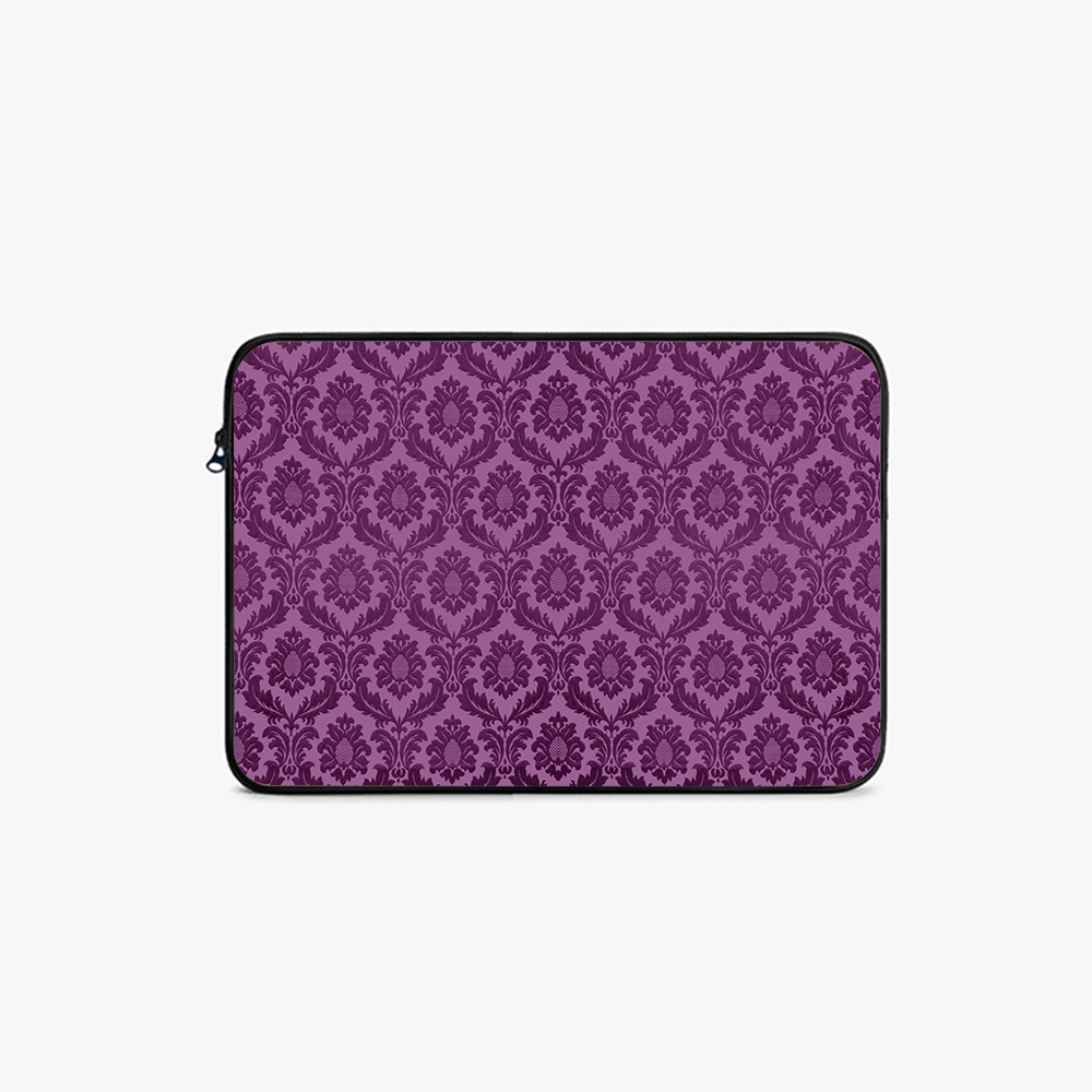 "Purple Indian Print" Laptop Sleeves:Bold Modern Design for Every Size