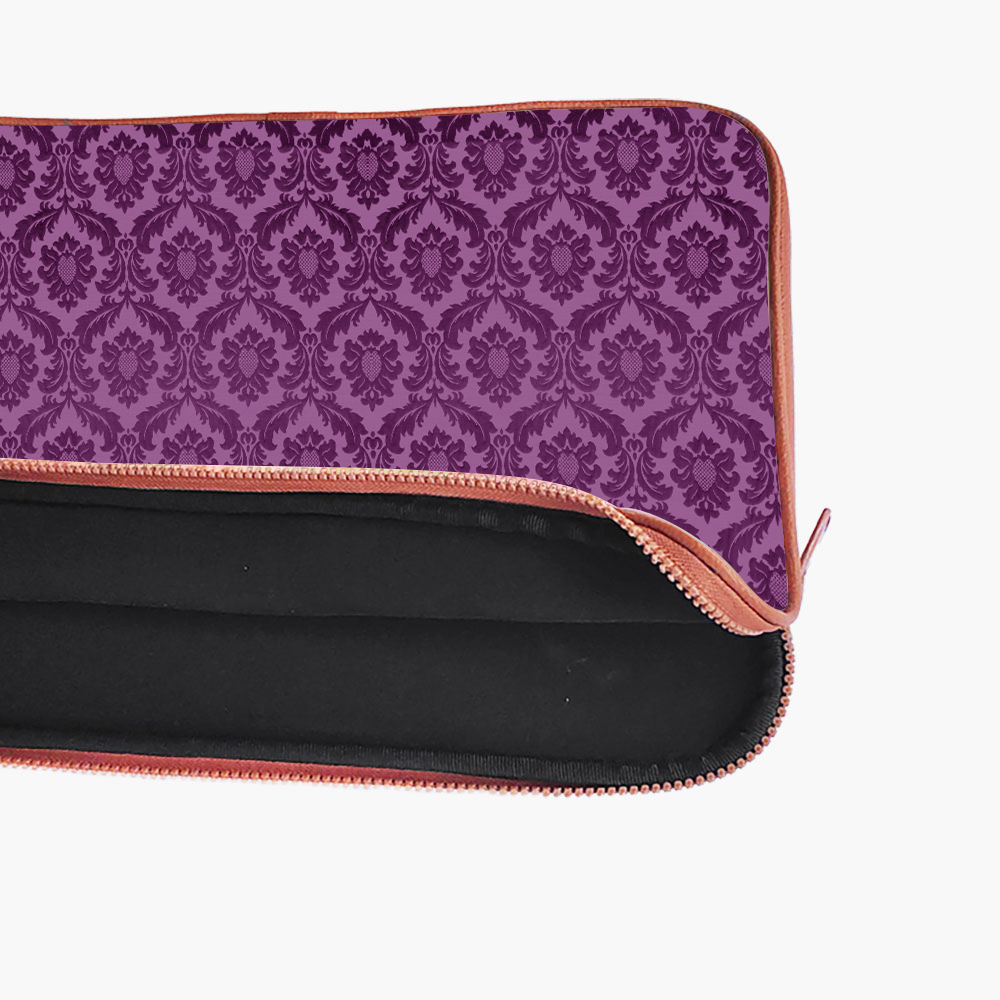 "Purple Indian Print" Laptop Sleeves:Bold Modern Design for Every Size