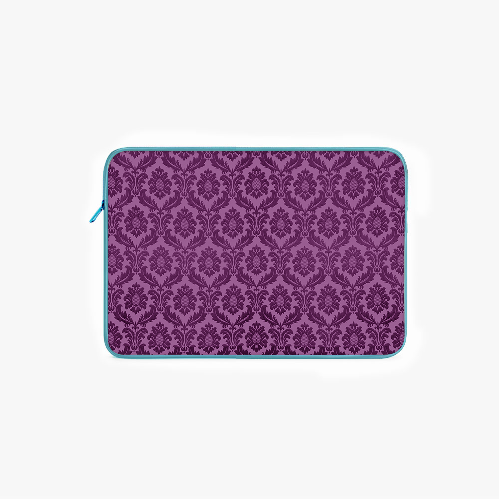 "Purple Indian Print" Laptop Sleeves:Bold Modern Design for Every Size