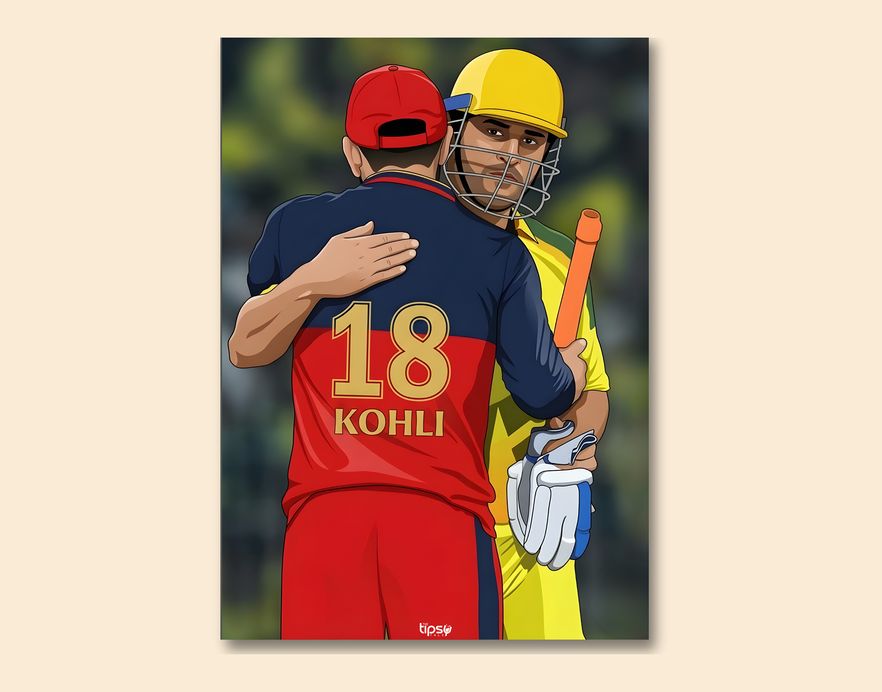 "BONDING BETWEEN 18 & 7" -Shiny & Sturdy Metallic Poster Art That Pops & Sticks