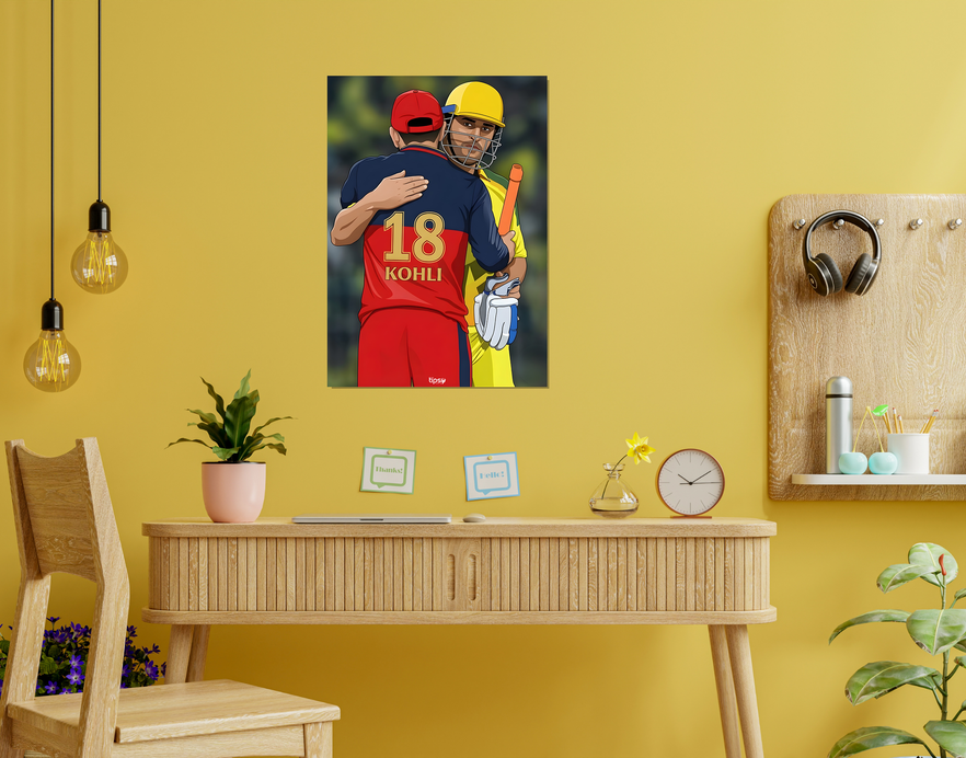 "BONDING BETWEEN 18 & 7" -Shiny & Sturdy Metallic Poster Art That Pops & Sticks