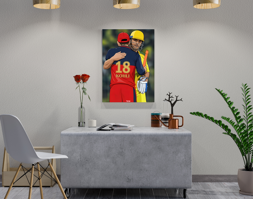 "BONDING BETWEEN 18 & 7" -Shiny & Sturdy Metallic Poster Art That Pops & Sticks